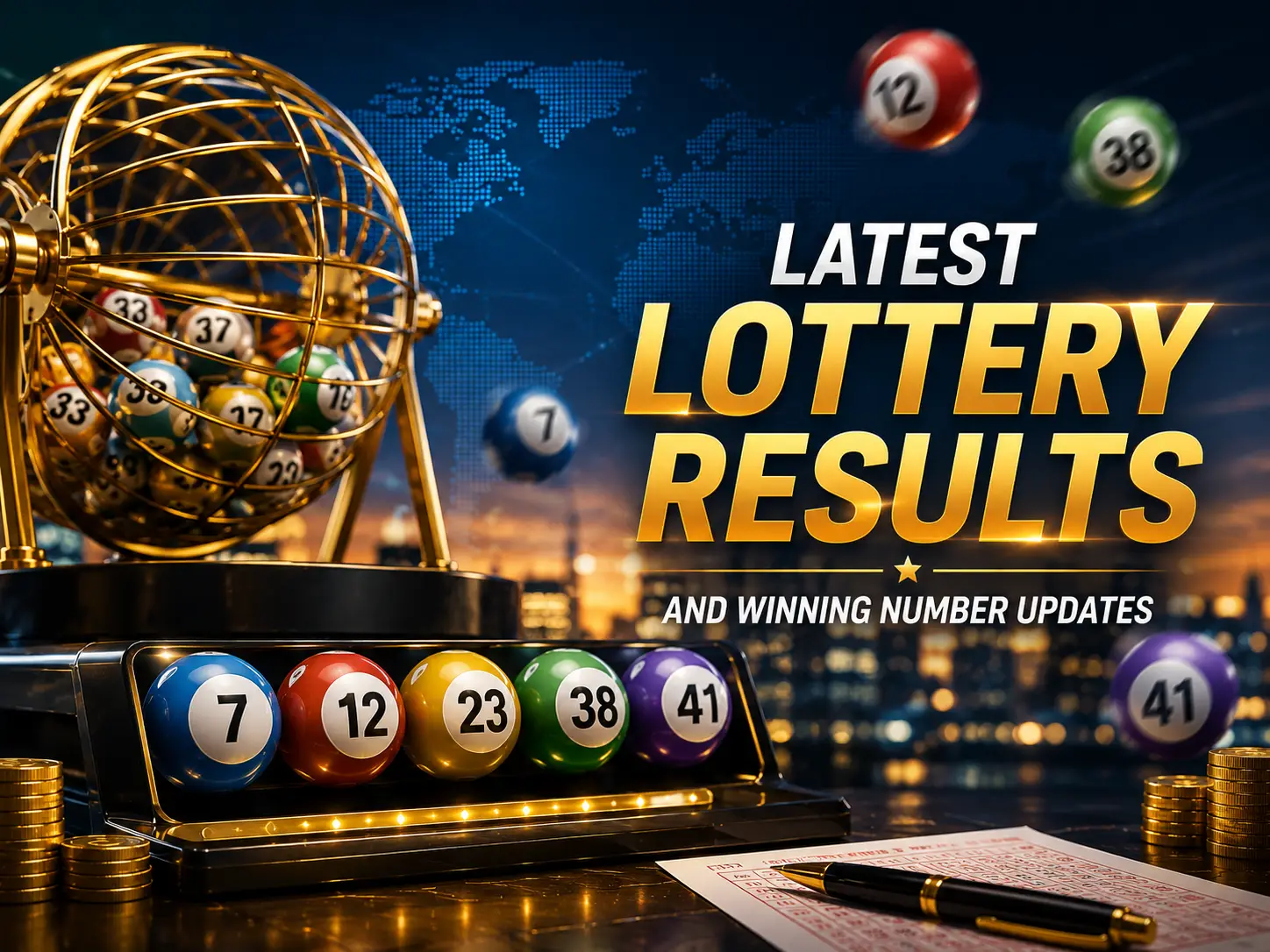 Latest lottery results and winning number updates